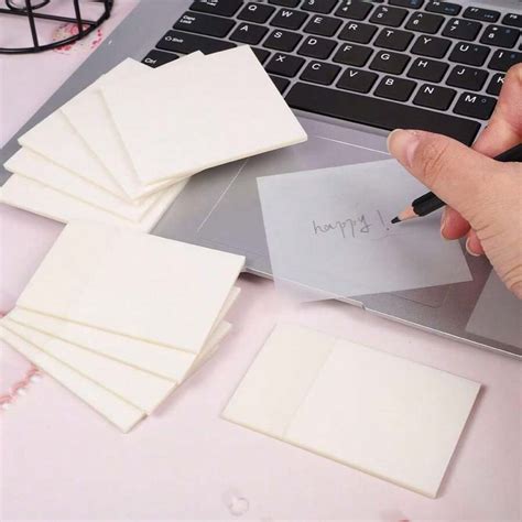 Transparent Sticky Notes Clear Sticky Notes Waterproof Self Adhesive