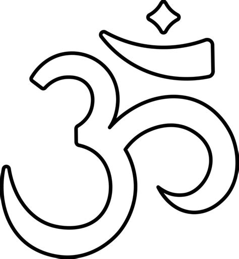 Illustration Of Om Hindi Letter Icon Or Symbol Vector Art At