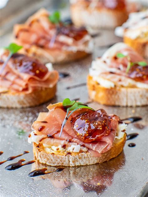 Fig Prosciutto Crostini Recipe Tatyanas Everyday Food