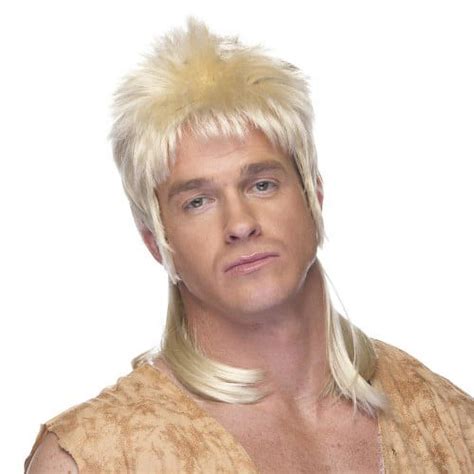 Characters Mullet Synthetic Wig Blonde