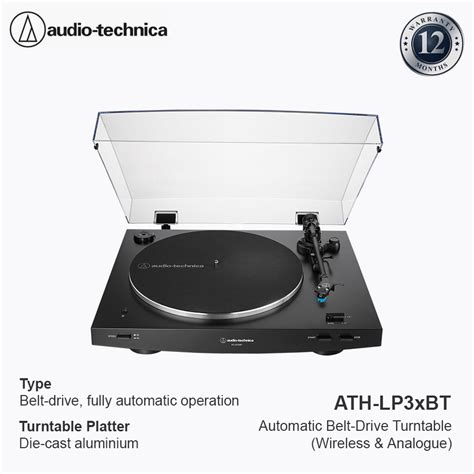 Jual Audio Technica AT LP3XBT Automatic Belt Drive Turntable Shopee