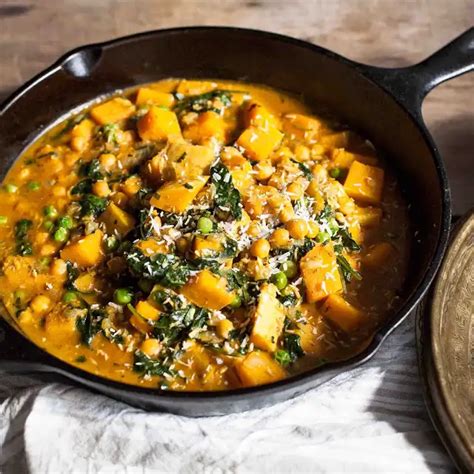 Chickpea And Butternut Squash Curry Recipe Yummly Recipe Butternut Squash Curry Curry