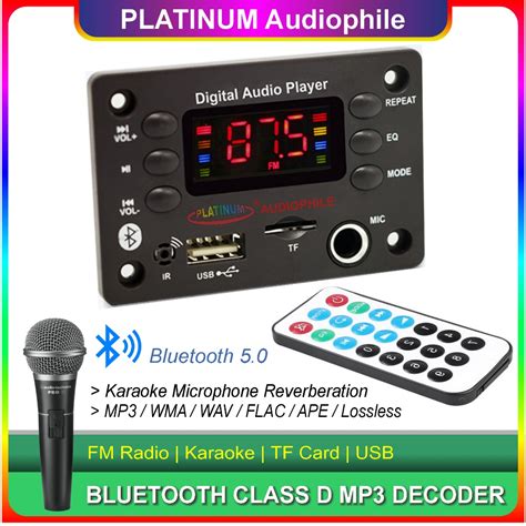 Jual Modul MP3 Bluetooth Lossless Decoder Digital Karaoke Microphone