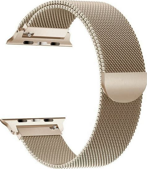 Milanese Loop Λουράκι Μεταλλικό Old Gold Apple Watch 38 40 41mm