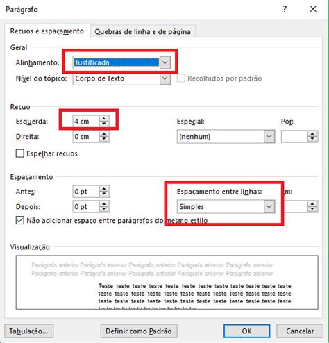 Como Formatar Paragrafo No Word Normas Abnt Printable Online