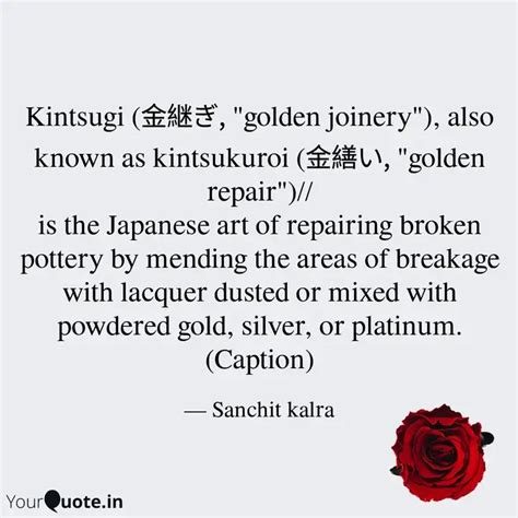 Kintsugi Golden Jo Quotes Writings By Sanchit Kalra