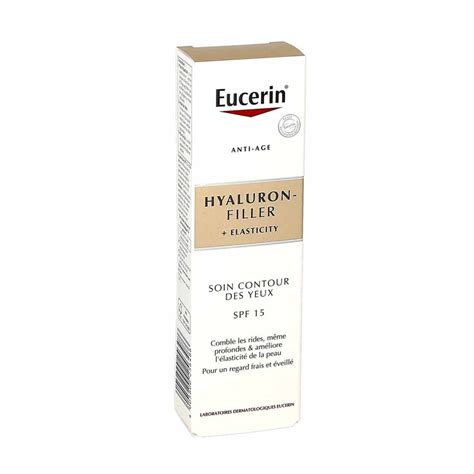 Eucerin Hyaluron Filler Elasticity Soin Contour Des Yeux Spf15 Tube De 15ml La Pharmacie De