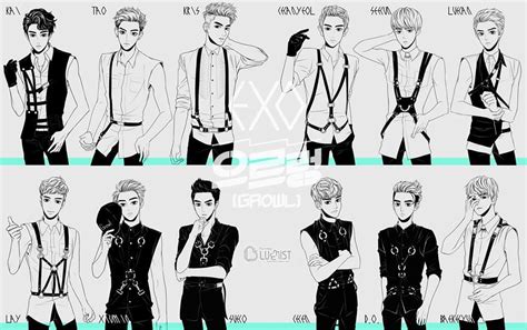 Exo Growl And Sehun Image Exo Growl Fanart 960x603 Wallpaper