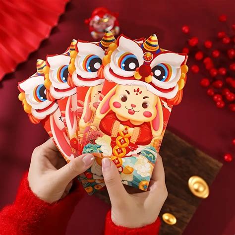 Chinese Red Packets Lucky Money Chinese New Year T Temu