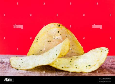Thin Potato Chips Crispy Chips Made From Potatoes And Deep Fried