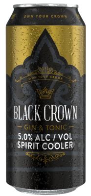 BLACK CROWN GIN AND TONIC 440ML - Captain Liquor Distributors