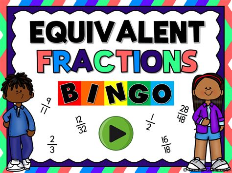 Equivalent Fractions Bingo Game Teacher Gameroom