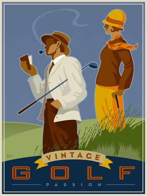 Vintage Golf Passion Canadian Art Prints And Winn Devon Art Group Inc