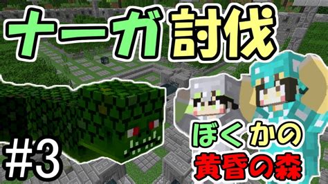 【マインクラフト】3 僕と彼女と黄昏の森 ～初めてのボス・ナーガ戦～【男女実況】 Youtube