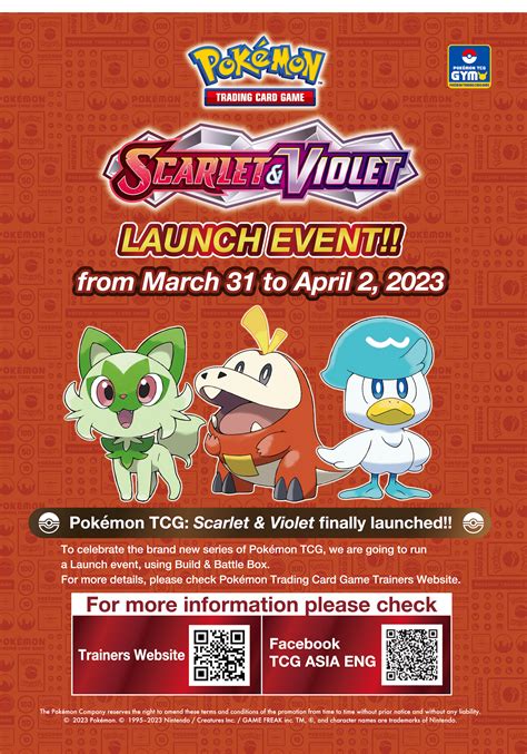 Pokémon Tcg Scarlet And Violet Launch Event Trainers Website