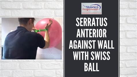 Serratus Anterior Against Wall With Swiss Ball A Great Serratus