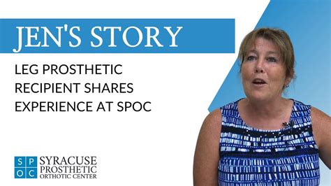 Jenny S Story Leg Prosthetic Recipient Shares Experience At SPOC