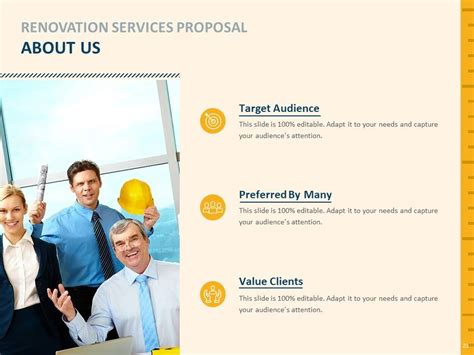 Renovation Services Proposal Powerpoint Presentation Slides