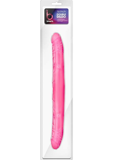 B Yours Double Dildo Jelly Pink 16 Inch Spice Sensuality