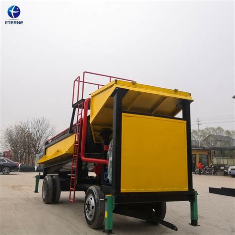 Popular Small Trommel 200tph Alluvial Gold Mine Washing Plant Use In