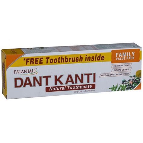 Buy Patanjali Dant Kanti Natural Toothpaste Gm Free Gm Free