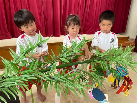 法龍寺こども園｜写真でみる園の様子 令和5年度 7月 七夕「願い事、叶いますように」