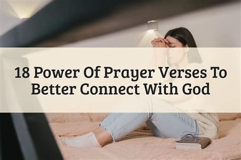 18 Power Of Prayer Verses To Better Communicate With God