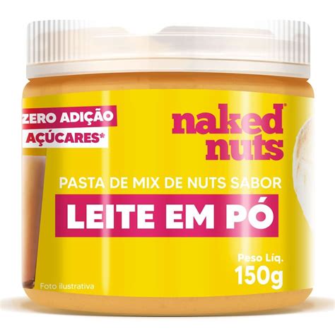 Pasta de Mix de Nuts 150g Leite em Pó Naked Nuts OtimaNutri