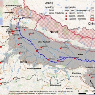 Schematization of the Ganga River Basin in RIBASIM. | Download ...