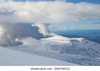 Top Mount Monaque Seen Avachinksy Volcano Stock Photo