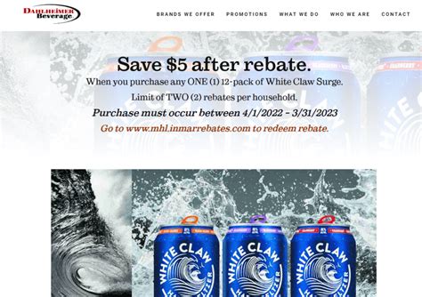 White Claw PrintableRebateForm Net