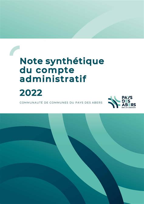 Note Synth Tique Du Compte Administratif Cc Pays Des Abers