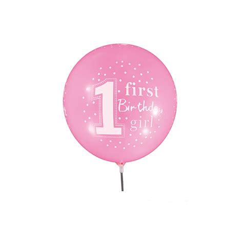 Set 20 Baloane Pentru Petrecere Din Latex First Birthday Girl RJ1246