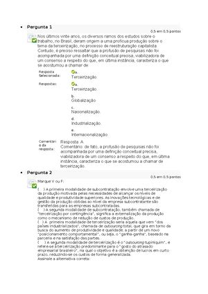 Estudos Disciplinares Xii Questionario I Curso Estudos Disciplinares