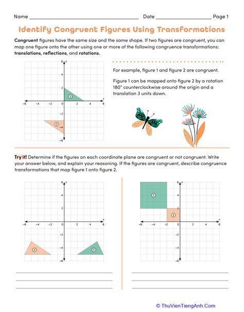 Identify Congruent Figures Using Transformations Thư Viện Tiếng Anh