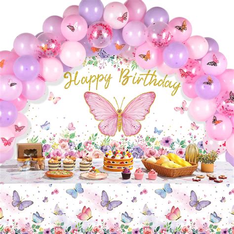 Butterfly Birthday Party Decorations For Girls Butterfly Balloon