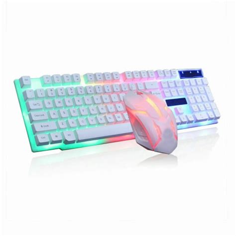 Rainbow Gaming Keyboard And Mouse Set Multi-Color Changing Backlight ...