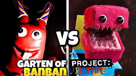 Garten Of Banban Trailer Vs Project Play Time Trailer Youtube