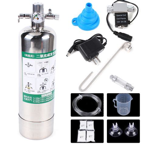 Mkyiongou Aquarium Plants Cylinder CO2 Generator System Set Carbon ...