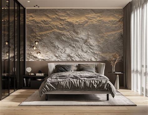Рельефная стена в интерьере | Bedroom interior, Modern bedroom, Bedroom ...