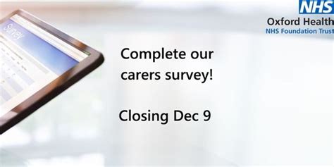 Let Us Know How Were Doing And Complete Our Carers Survey Oxford