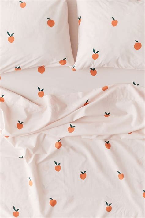 Peaches Duvet Set Peach Bedroom King Sheet Sets Bedding Sets