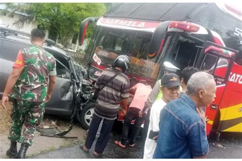 Kronologi Kecelakaan Innova Dan Bus Satu Nusa Di Pintu Padang