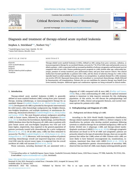 S Okey Critical Reviews In Oncology Hematology