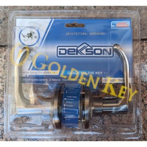 Jual Kunci Kamar Mandi Handle Lever Set Dekkson Dekson Ls T Bk