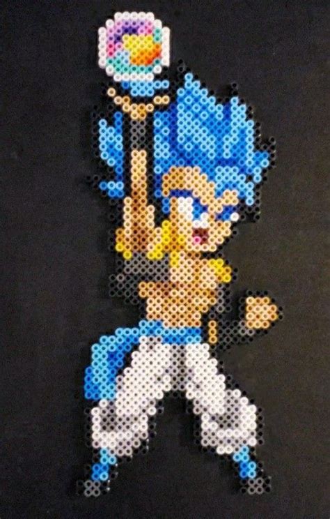 Gogeta Super Saiyan Blue Hama Beads Plantillas Hama Beads Drag N En