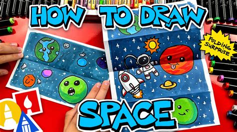 How To Draw Space Folding Surprise - Art For Kids Hub — Free Drawing