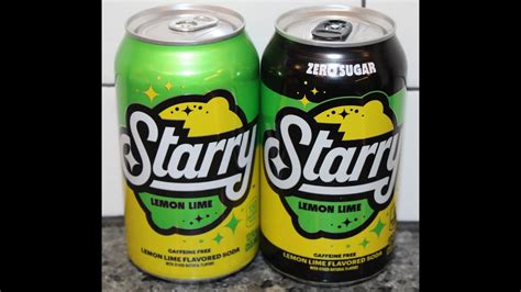 NEW Starry Lemon Lime Flavored Soda By PepsiCo Original Zero Sugar