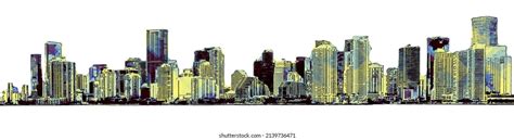 325 Miami Skyline Drawing Images, Stock Photos & Vectors | Shutterstock