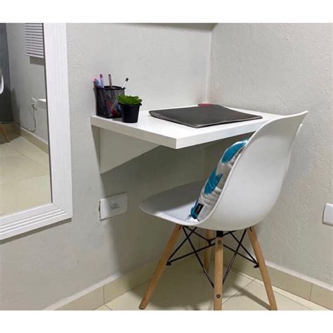 Bancada Grossa Suspensa Notebook Home Office Mesa De Estudo 100 Mdf